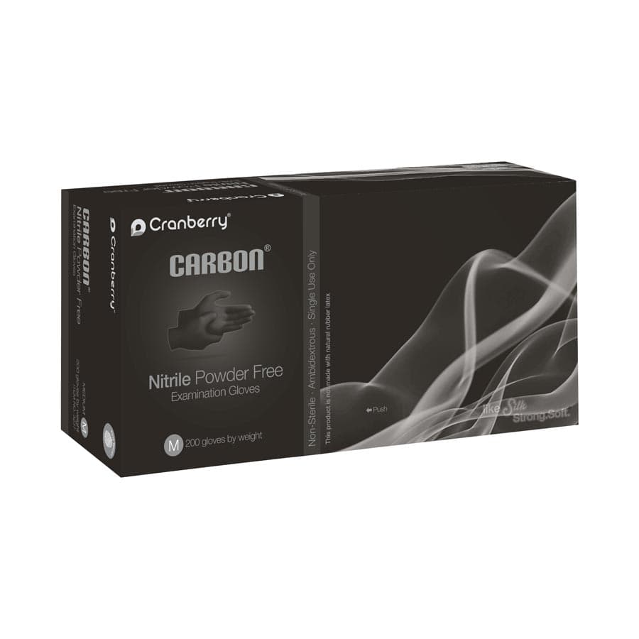 Cranberry Carbon Nitrile Exam Gloves, Powder-Free, Non-Sterile, Extra Small, Black, 200/Box, CR3235 thumbnail 15