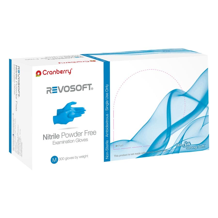 Cranberry RevoSoft Nitrile Exam Gloves, Powder Free, Non-Sterile, Extra Small, Blue, 300/Box, CR3275 thumbnail 13