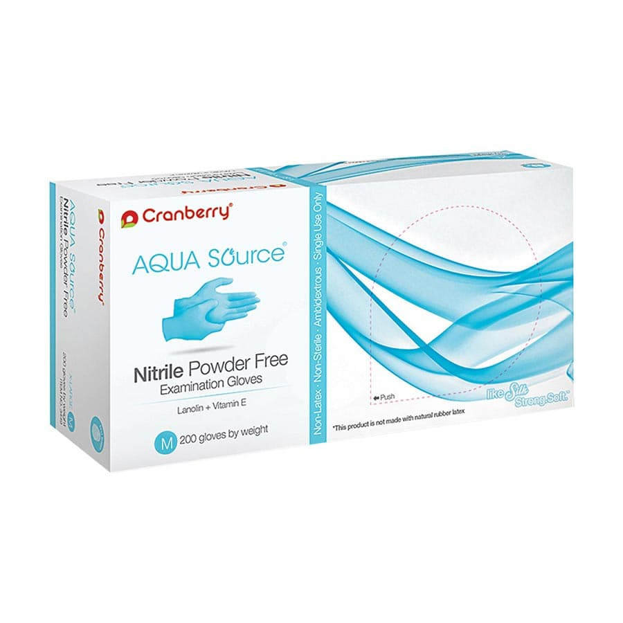 Cranberry Aqua Source® Nitrile Exam Gloves, Powder Free, Non-Sterile, Extra Small, Aqua, 200/Box, CR3445 thumbnail 12