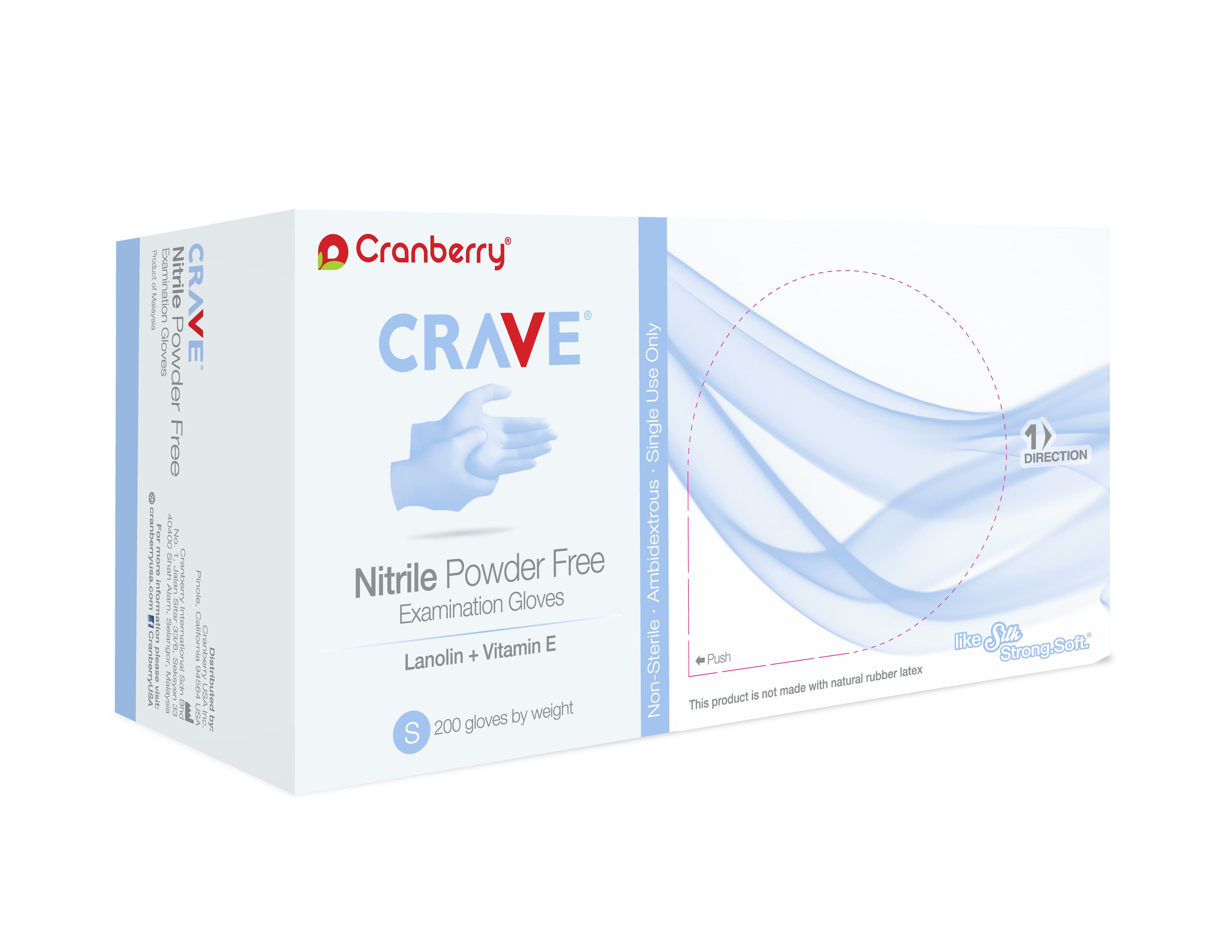Crave Nitrile Examination Gloves, Powder-Free, Non-Sterile, Small, Light Blue, 200/Box, CR3556 thumbnail 16