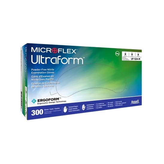 Ultraform® Powder Free Nitrile Exam Gloves, Small/Medium, Cobalt Blue, Textured, Non-Sterile, 300/Box, UF-524-S/M thumbnail 6
