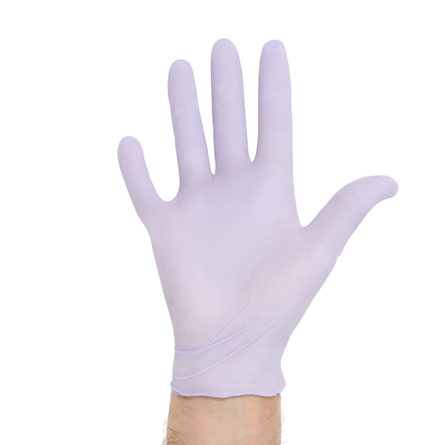 Halyard KC100 Lavender Nitrile Exam Gloves, Powder-Free, Latex-Free, Small, 250/Box, 52817 thumbnail 8
