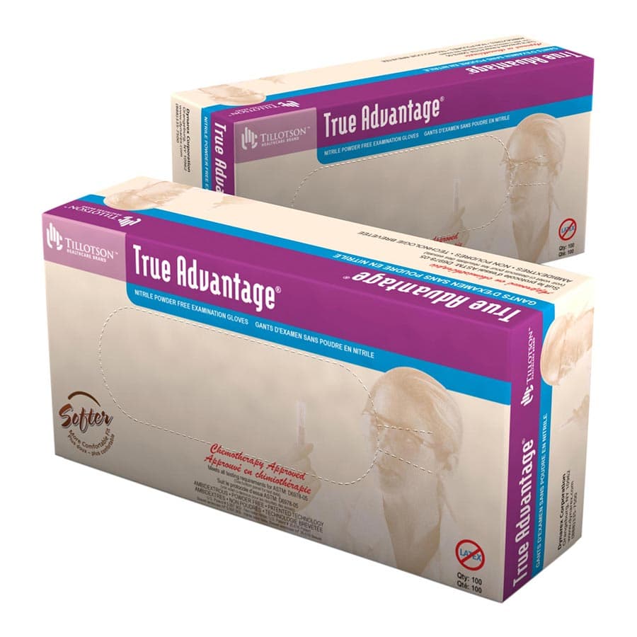 True Advantage™ Nitrile Exam Gloves, Powder Free, Non-Sterile, Small, Lavender, Textured, 100/Box, 6502 - True Advantage™ Nitrile Exam Gloves, Powder Free - Small, 100/Pkg - Image 1