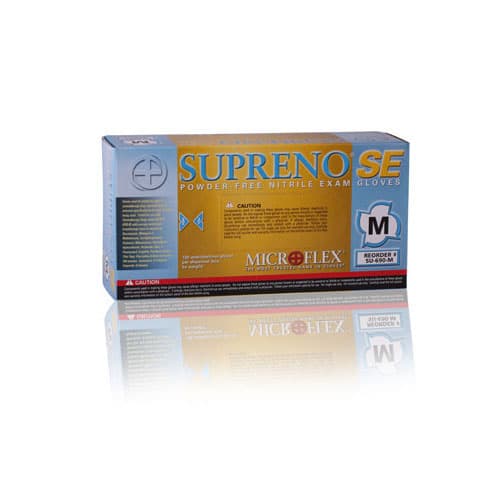 Microflex Supreno SE PF Nitrile Exam Gloves, Powder-Free, Non-Sterile, X-Small, Blue, 100/Box, SU-690-XS thumbnail 5