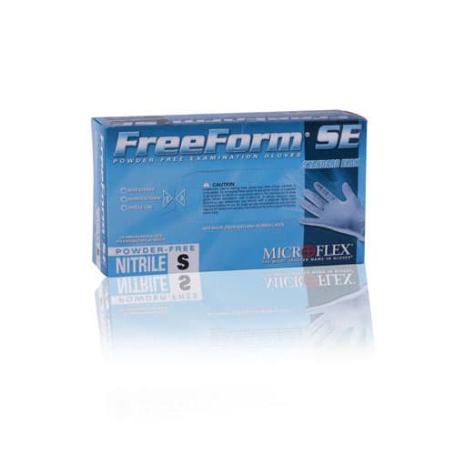 Microflex FreeForm SE Nitrile Exam Gloves, Powder Free, Non-Sterile, Extra Small, Blue, 100/Box, FFS-700-XS thumbnail 7