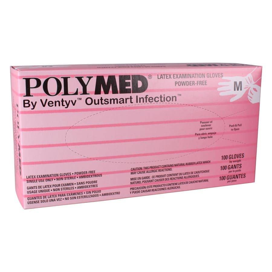 Sempermed Polymed Powder-Free Latex Exam Gloves, Medium, 100/Box, PM103 thumbnail 9