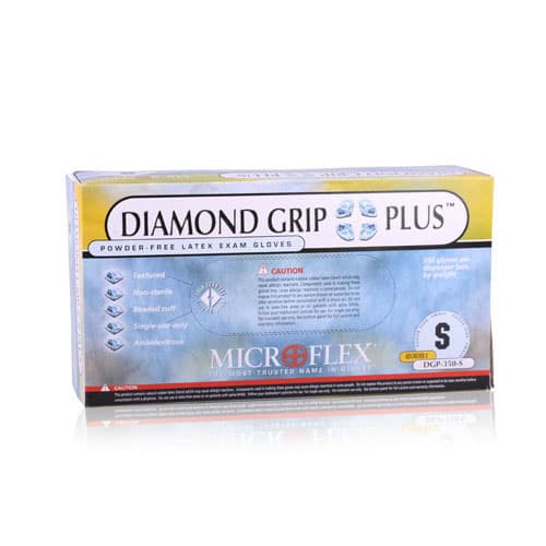Diamond Grip Plus DGP-350 Latex Exam Gloves, Powder-Free, Textured, Non-Sterile, Extra Small, Natural, 100/Box, DGP-350-XS thumbnail 11
