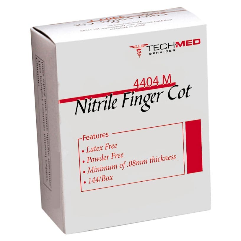 Dukal Nitrile Finger Cots, Medium, Latex-Free, Powder-Free, Pre-Rolled, 144/Box, 4404M thumbnail 7