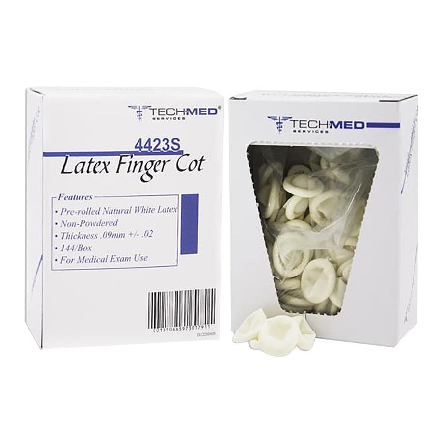 Dukal Latex Finger Cots, Non-Powdered, Pre-Rolled, Small, 144/Box, 4423S thumbnail 10