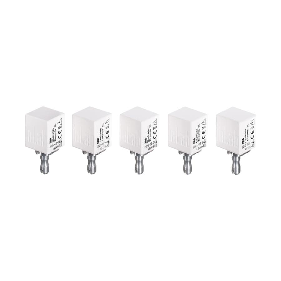 Solventum Chairside Zirconia CEREC Milling Block, 20mm, Shade Bleach (BL), Refill 5/Pk, 69940 thumbnail 16