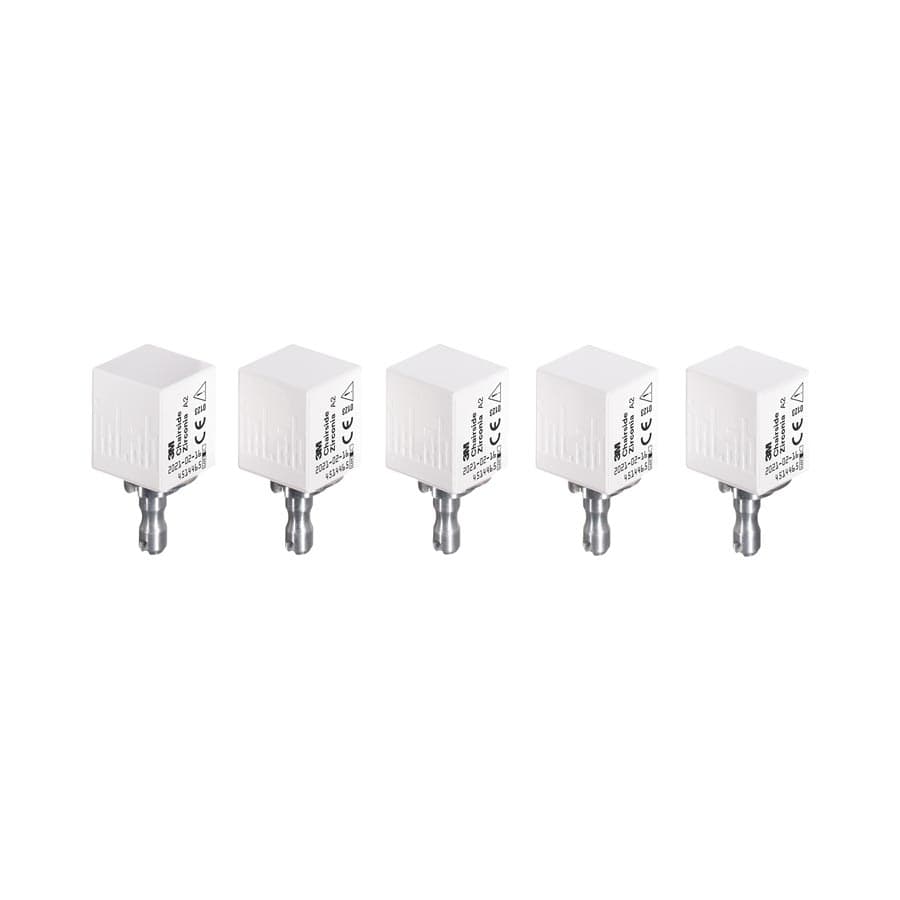 Solventum™ (3M™) Chairside Zirconia CEREC Crown Block Refill, Shade A2, 20mm, 5/Pkg, 69942 thumbnail 11