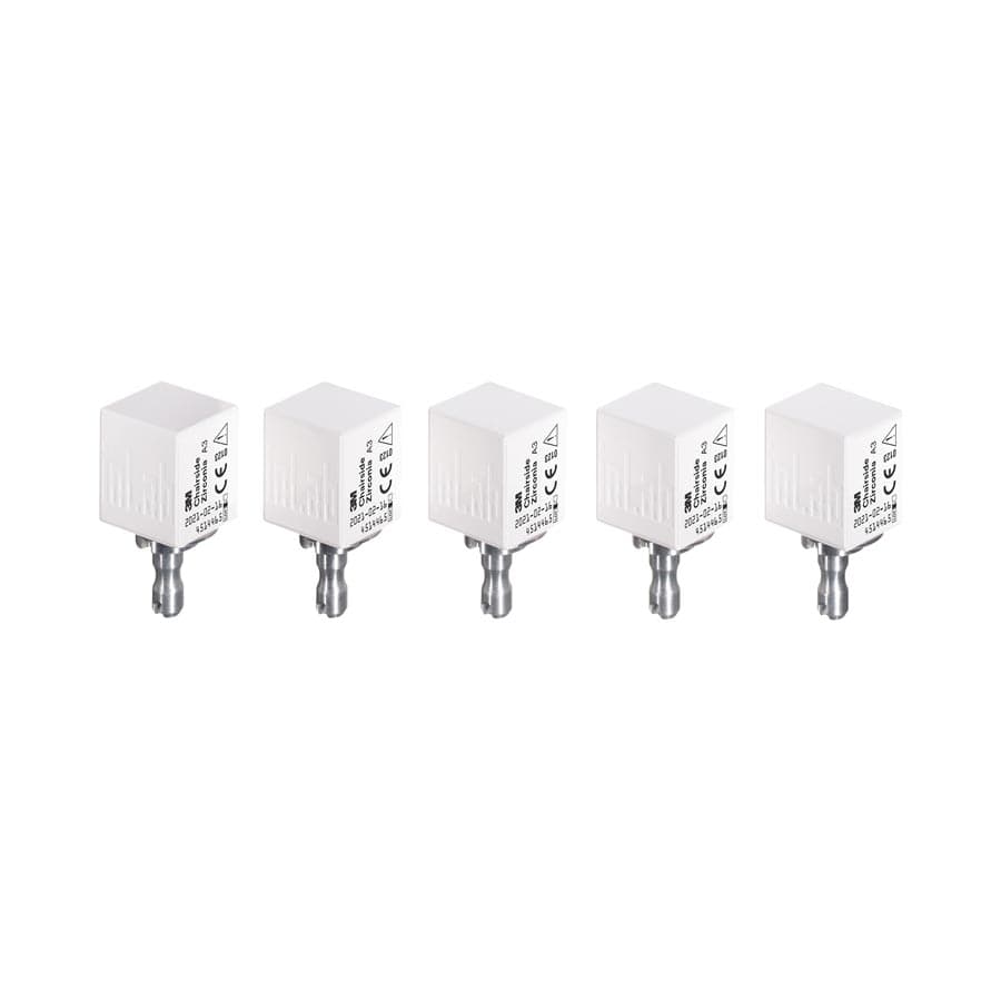 Solventum™ (3M™) Chairside Zirconia CEREC Crown Block Refill, Shade A3, 20mm, 5/Pkg, 69943 thumbnail 11