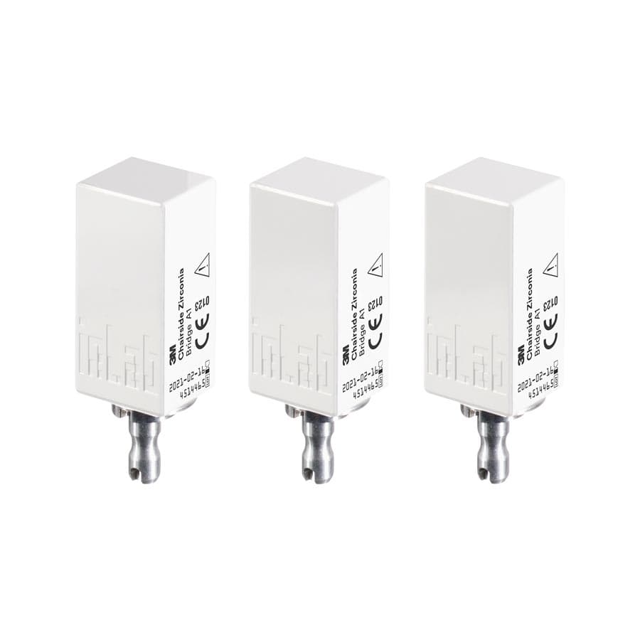 Solventum Chairside Zirconia Bridge Block, 39mm, Shade A1, 3/Pk, 69949 thumbnail 11