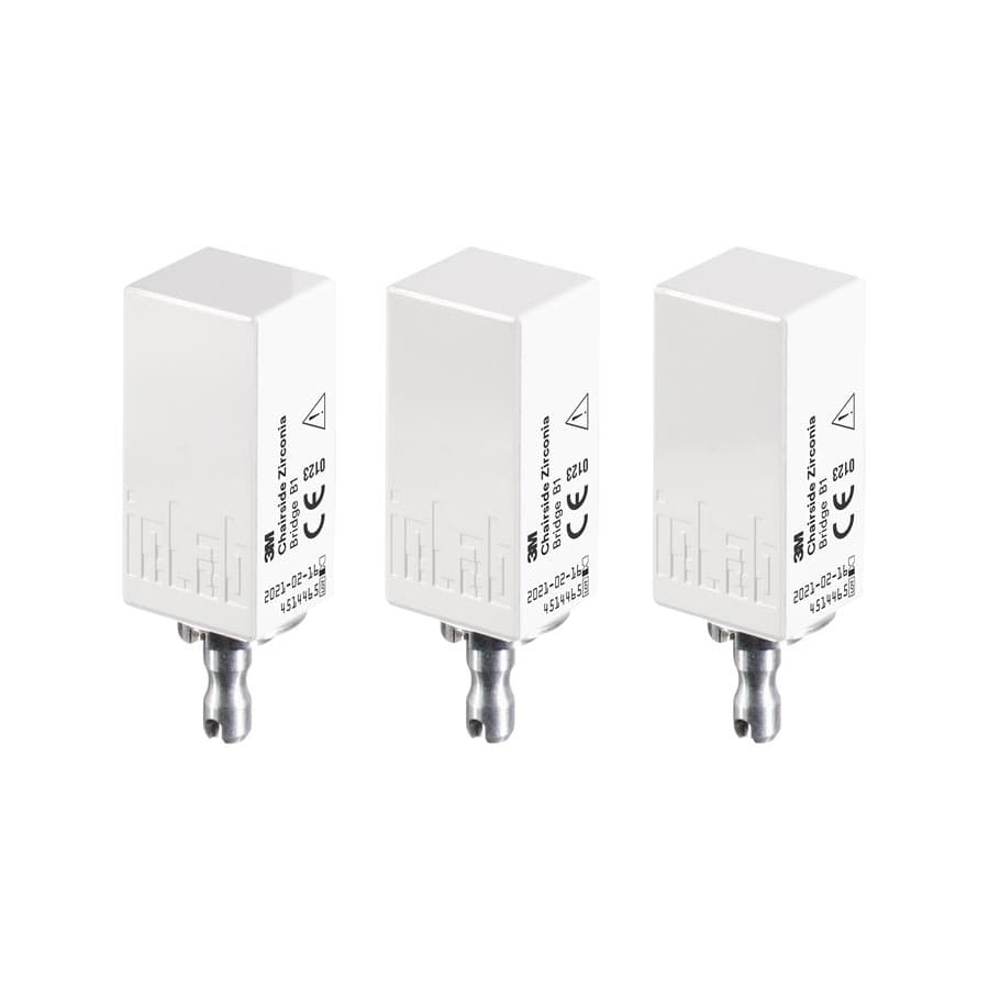 Solventum Chairside Zirconia Bridge Block for CEREC, 39mm, Shade B1, 3/Pk, 69953 thumbnail 12