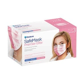 SafeMask Premier Elite ASTM Level 3 Procedure Face Mask, Earloop, Pink, 50/Box, 2046 thumbnail 19
