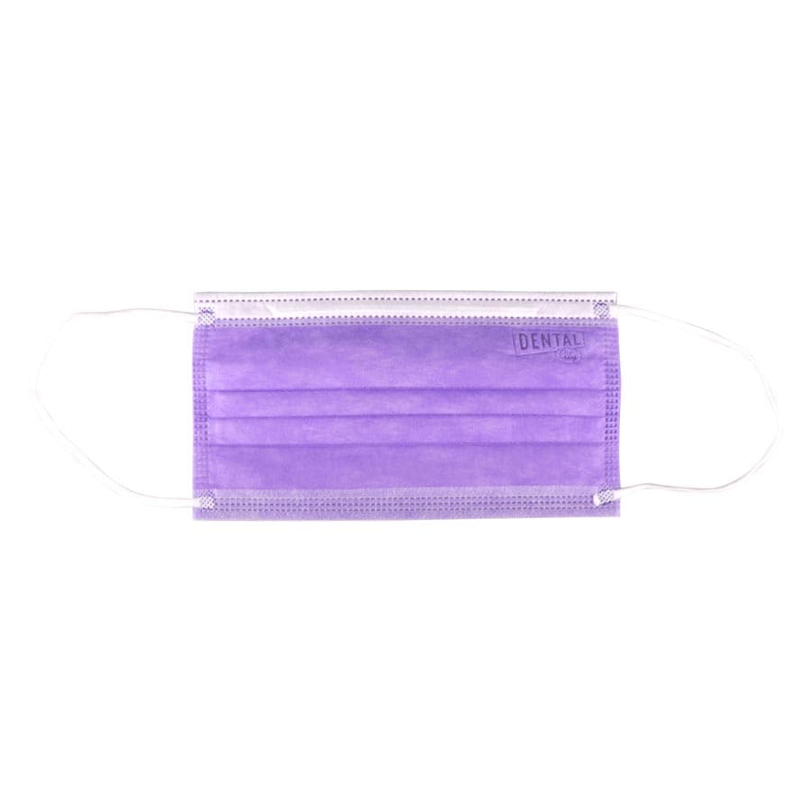Dental City ASTM Level 3 Earloop Face Mask, 4-Ply, Super Soft, Purple, 50/Box - Dental City - ASTM Level 3 Earloop Mask 50/Box - Image 1