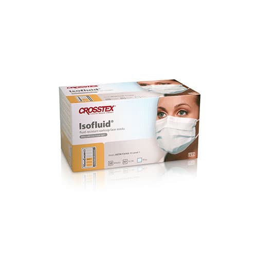 Crosstex Isofluid™ ASTM Level 1 Earloop Surgical Face Mask, Blue, 50/Box, GCIBL thumbnail 13