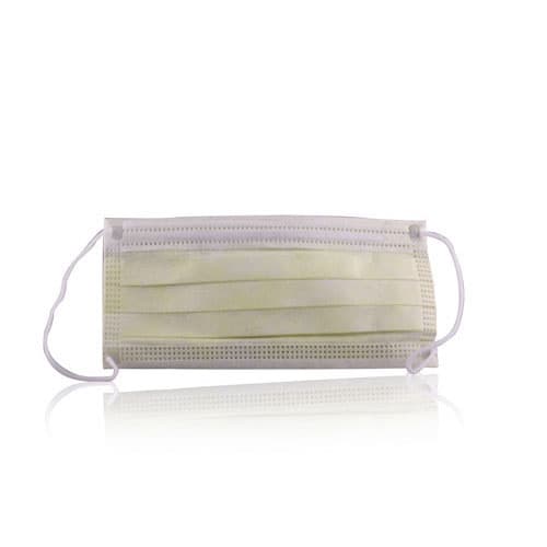 Extra-Safe™ Procedural Earloop Face Mask, Yellow, Fluid-Resistant, Latex-Free, 50/Box, 5330E-YE thumbnail 3
