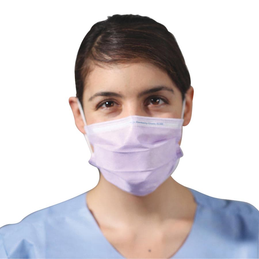 Halyard KC100 Fluidshield Level 1 Earloop Procedure Masks, Yellow, 50/Box thumbnail 3