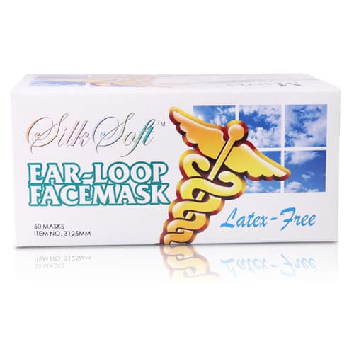 SilkSoft™ Procedure Face Mask ASTM Level 2, Ear Loop, Pleated, Fluid Resistant, Multicolor, 50/Box thumbnail 2