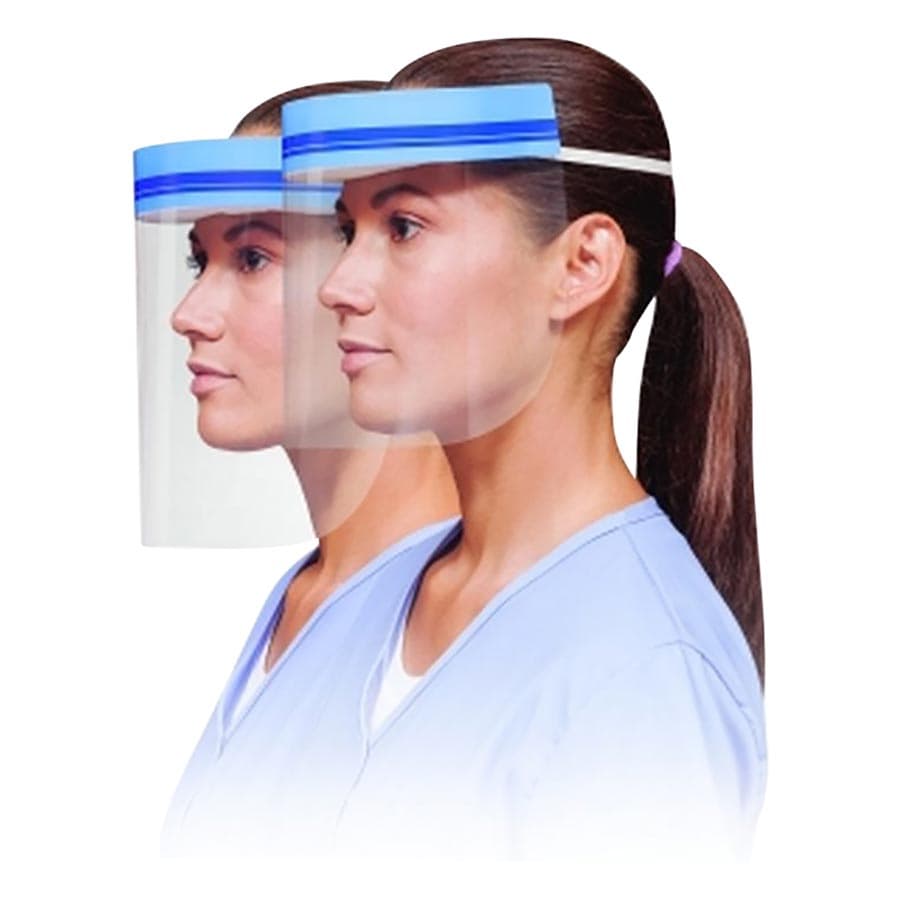 Crosstex Full-Length 9" Clear Face Shield with Elastic Headband, Anti-Fog, 72/Box, GCSS9B thumbnail 5