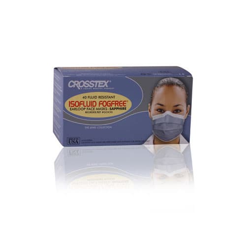 Isofluid FogFree™ Surgical Face Mask, ASTM Level 1, Earloop, Sapphire, Box of 40, GCICXS thumbnail 12
