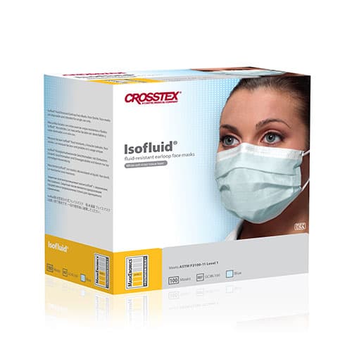 Crosstex Isofluid Plus Procedural Earloop Mask, ASTM Level 2, Blue, 100/Box, GCPBL100 thumbnail 14