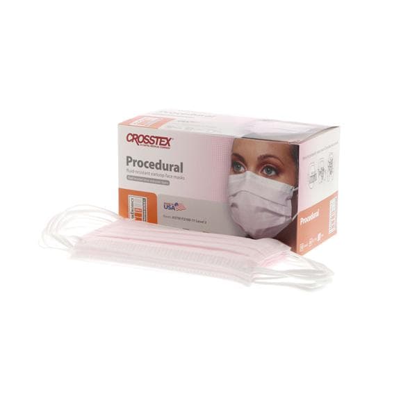 Crosstex GCPPK Procedural Earloop Face Mask, ASTM Level 2, Pink, 50/Box thumbnail 15