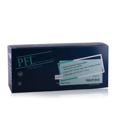 Alpha Protech PFL Magic Arch Headband Face Mask, ASTM Level 3, Purple Designer, 50/Box, 608PD thumbnail 2