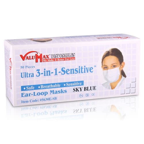 Ultra 3-in-1 Procedural Earloop Face Mask, Multicolor, ASTM Level 3, 50/Box, 5630E-PGO thumbnail 3