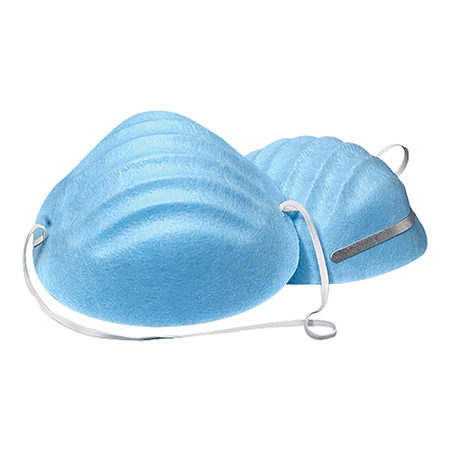 ValuMax Procedural Cone Face Mask, Blue, Fluid Resistant, 50/Box, 5050C-SB thumbnail 2