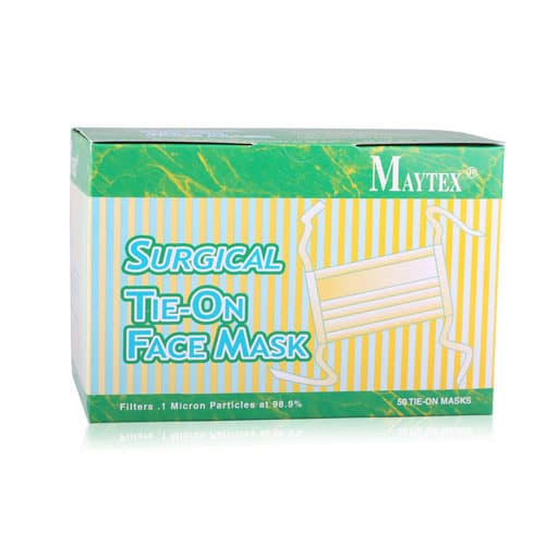 Maytex Surgical Tie-On Mask, ASTM Level 1, 50/Box, 3200B - Maytex - Surgical Tie-On ASTM Level 1 Mask - Image 1