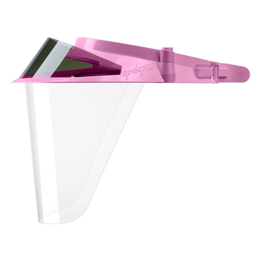 Op-D-Op II Adjustable Visor Shield Kit, Pink, 1 Visor, 3 Shields, 1 Mini Shield, 1 Light Cure Filter, 355DK-PK thumbnail 3