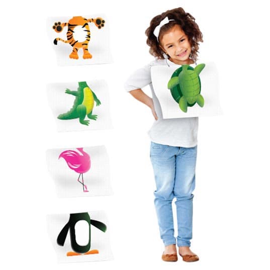 Zooby Pediatric Bibs, 2-Ply Poly, Non-Permeable, Assorted Animal Designs, 13.5" x 9", 100/Box, 295200 thumbnail 16