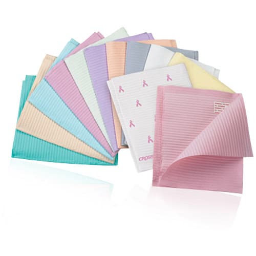 Crosstex Econoback Patient Bibs, 2-Ply Paper/1-Ply Poly, 13" x 19", Blue, 500/Case, WEXBL thumbnail 8