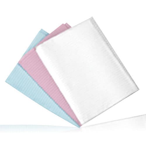 Crosstex Sani-Tab Chain-Free Patient Towels, 2-Ply Tissue with 1-Ply Poly, White, 13" x 19", 400/Box, WEXWHT thumbnail 8
