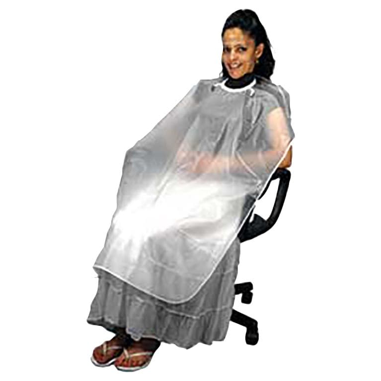 Palmero Plastic Knee Length Patient Throw, 27" x 44", Clear, #851 thumbnail 3