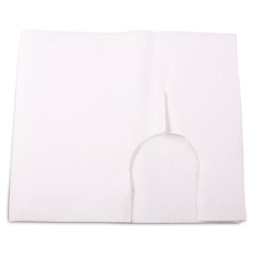 Tidi Economy Slipover Bib, 18" x 30", White, Tissue/Poly, 500/Case, 920962 thumbnail 2