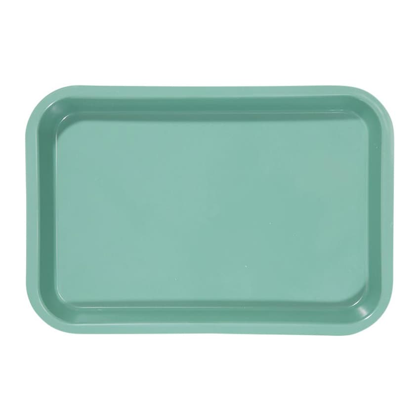 Zirc Mini Flat Setup Tray, Green, 9-3/8" x 6-3/8" x 7/8", 1/Pk, 20Z101D thumbnail 6