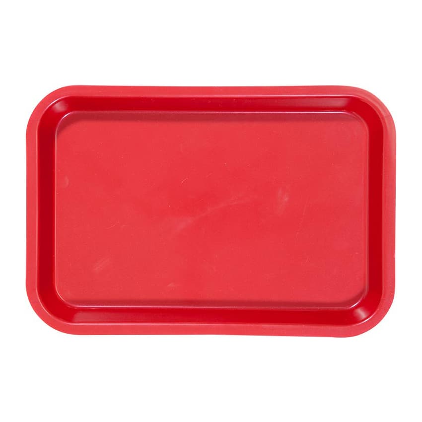 Zirc Red Mini Tray, Flat Setup, 9-3/8" x 6-3/8" x 7/8", Autoclavable, 20Z101-M thumbnail 4