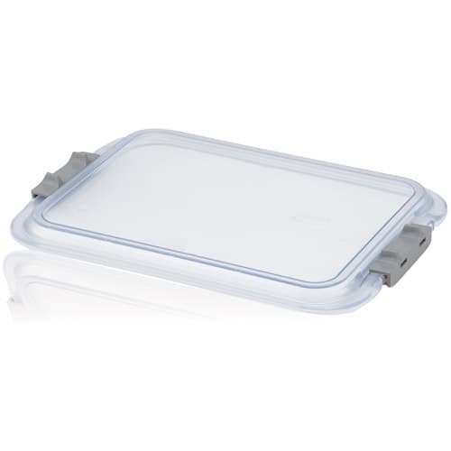 Zirc Safe-Lok Mini Tray Cover (F-Size), Clear, 9-7/8" x 6-5/8" x 1", 1/Pk, 20Z103 thumbnail 7