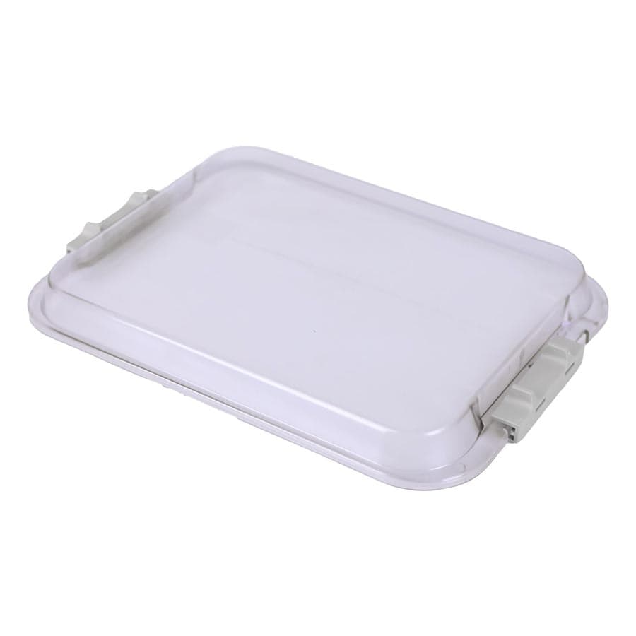 Zirc Safe-Lok Tall Tray Cover for B-Size Trays, Clear, 13-7/8" x 9-7/8" x 1-3/16", 20Z446 thumbnail 10