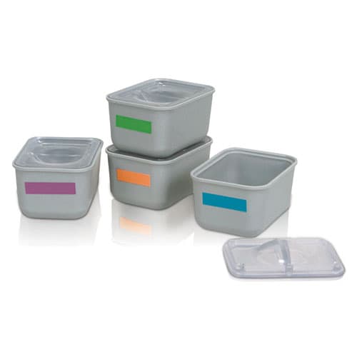 Zirc Single Tub Cup with Cover, Gray, Clear Cover, 1/Pk, 20Z471 thumbnail 4