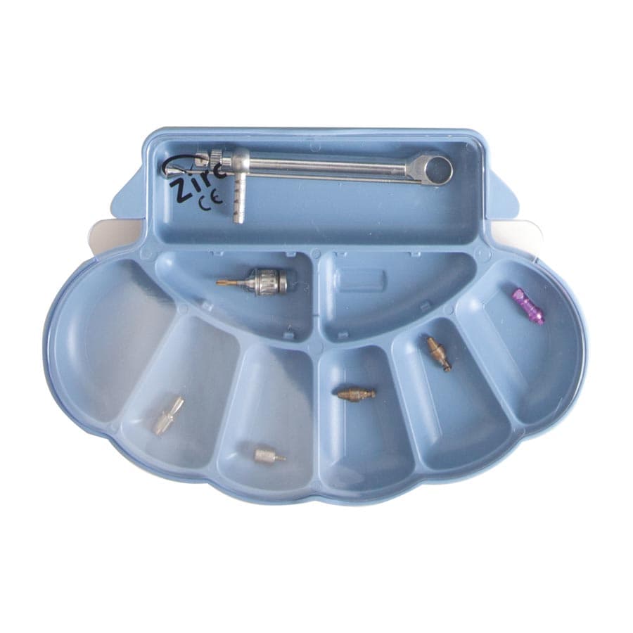 Zirc Implant Organizer, Arch Shaped, Light Blue with Cover, 20Z490B thumbnail 4