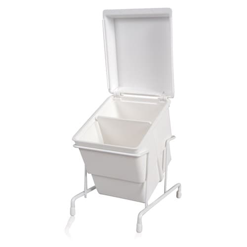 Zirc E-Z Storage Tub Organizer with Clear Cover, White, 1/Pk, 29R610 thumbnail 6