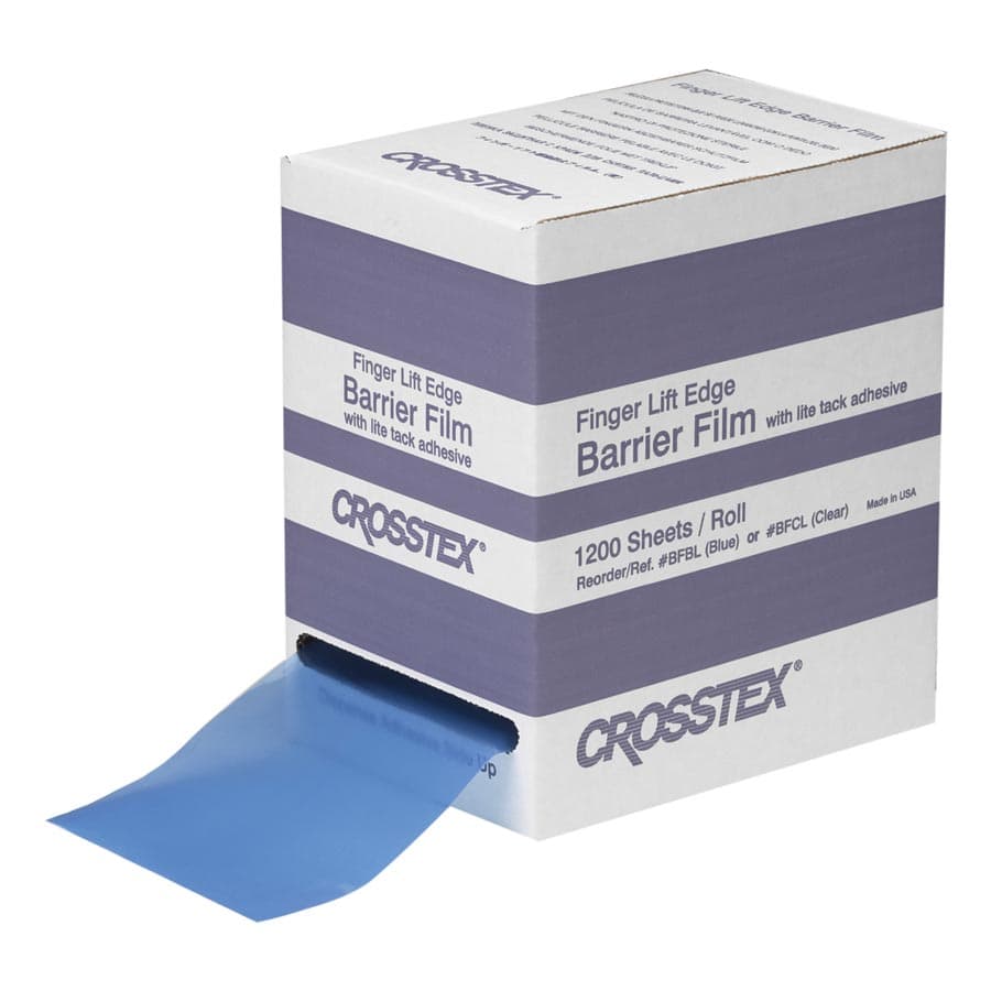 Crosstex Barrier Film with Finger-Lift Edge, 4" x 6", Blue, 1200 Sheets/Roll, BFBL thumbnail 10