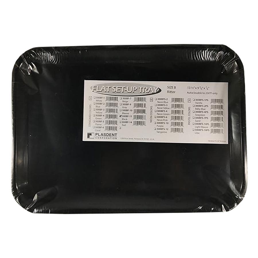 Plasdent Set-Up Tray, Flat Size B (Ritter), Black, 13-1/2" x 9-5/8" x 7/8", 1/Each, 300BF11 thumbnail 4