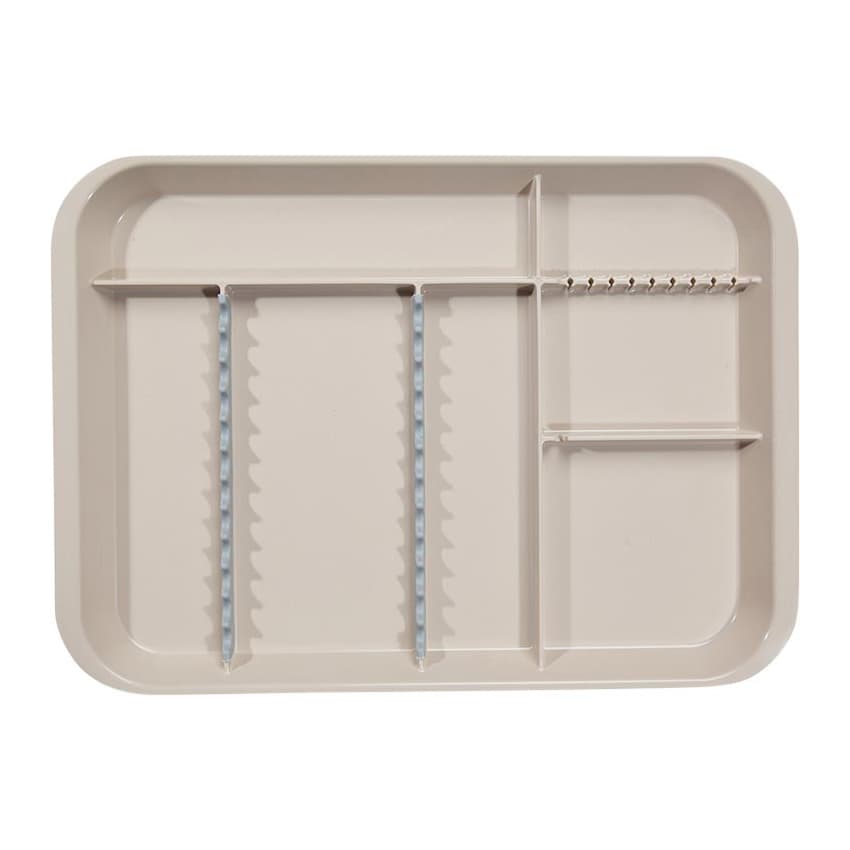 Zirc B-Lok Divided Setup Tray, Size B (Ritter), Beige, 13-3/8" x 9-5/8" x 7/8", 1/Pk, 20Z451G thumbnail 4
