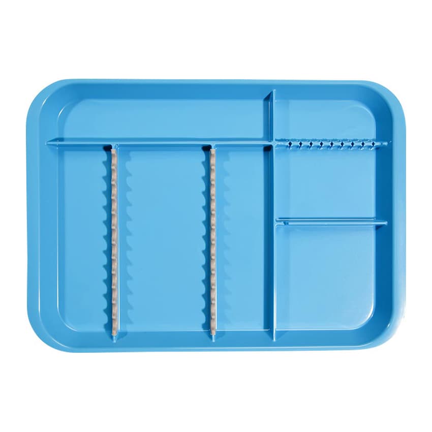 Zirc B-Lok Divided Setup Tray, Size B (Ritter), Neon Blue, 13-3/8" x 9-5/8" x 7/8", 20Z451N thumbnail 4