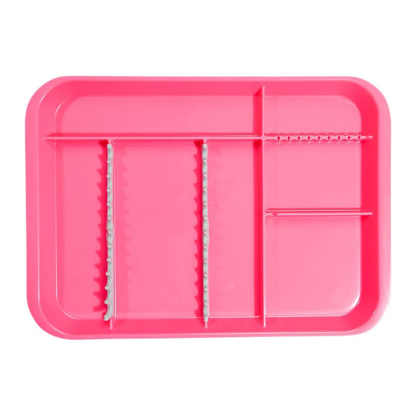 Zirc B-Lok Divided Setup Tray, Size B, Neon Pink, 13-3/8" x 9-5/8" x 7/8", 20Z451S thumbnail 5